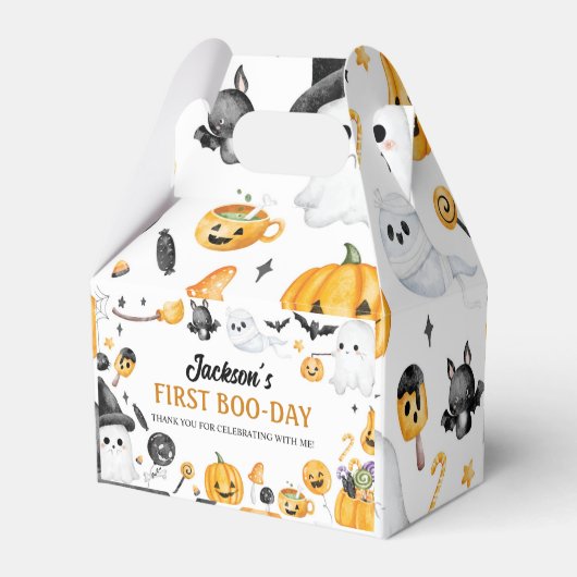 Halloween Ghost Birthday Party Fevor Box Geschenkschachtel (Rückseite)