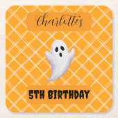 Halloween Ghost Birthday Party Untersetzer (Vorderseite)