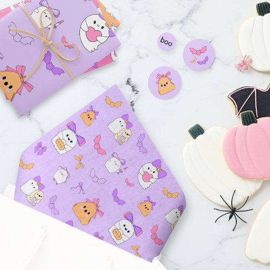 Halloween Ghost Birthday Seidenpapier