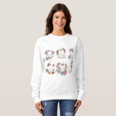 Halloween Ghost-Blume Sweatshirt (Vorne ganz)