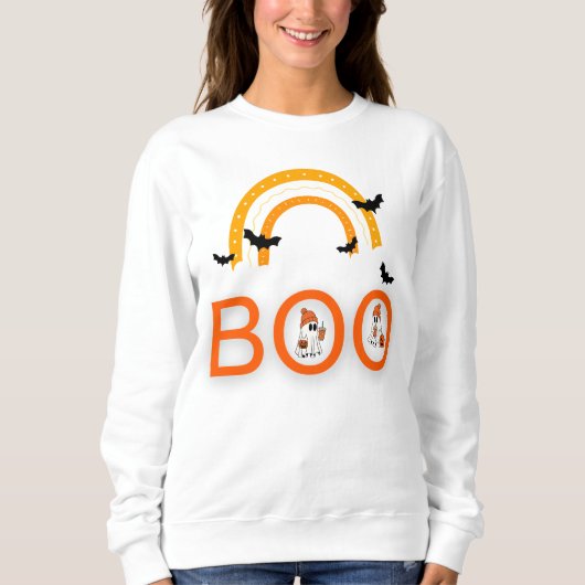 Halloween Ghost Boo 1 Sweatshirt (Vorderseite)