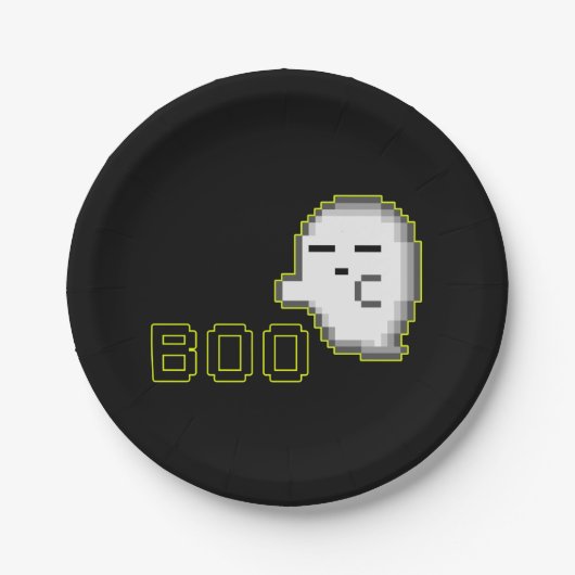 HALLOWEEN GHOST - BOO 2 PAPPTELLER (Vorderseite)