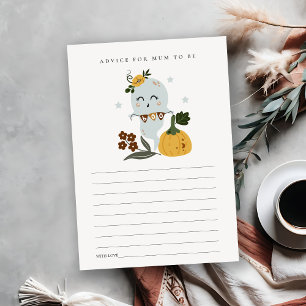 Halloween Ghost Boo Advice für Mum Baby Show Begleitkarte
