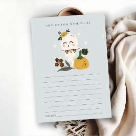 Halloween Ghost Boo Advice für Mum Baby Show Begleitkarte