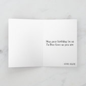 Halloween Ghost Boo Boujee Womens Happy Birthday Karte (Innenseite)