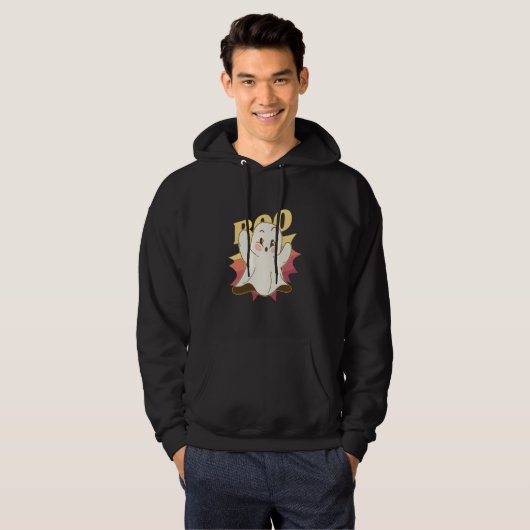 Halloween Ghost Boo Cute Hoodie (Vorne ganz)