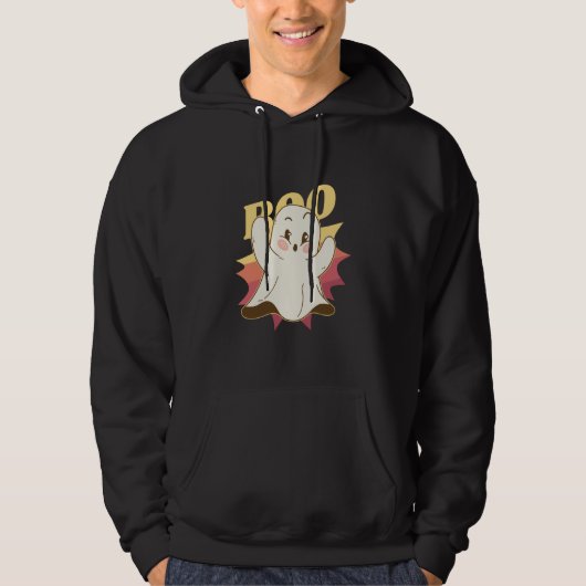 Halloween Ghost Boo Cute Hoodie (Vorderseite)