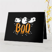 Halloween Ghost Boo Cute Karte (Gelbe Blume)