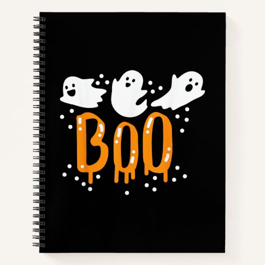 Halloween Ghost Boo Cute Notizblock (Vorderseite)