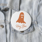 Halloween Ghost Boo Orange und White Button Button (Beispiel)