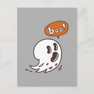 Halloween Ghost Boo Postcard Postkarte