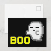 HALLOWEEN GHOST - BOO POSTKARTE (Vorne/Hinten)