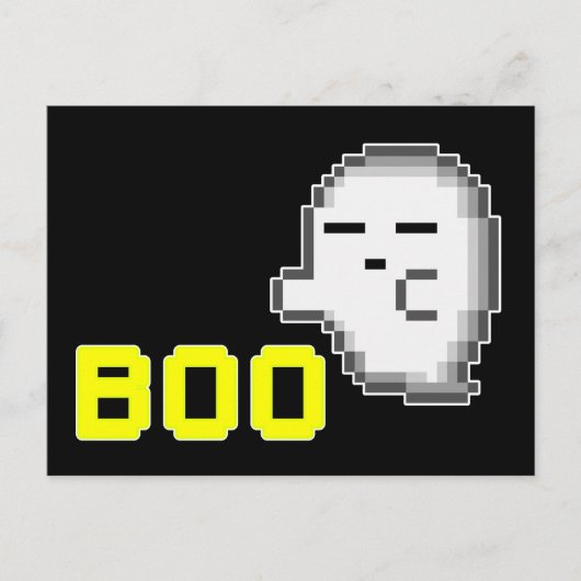 HALLOWEEN GHOST - BOO POSTKARTE (Vorderseite)