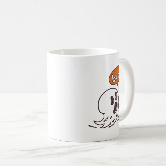Halloween Ghost Boo Tasse (VorderseiteRechts)
