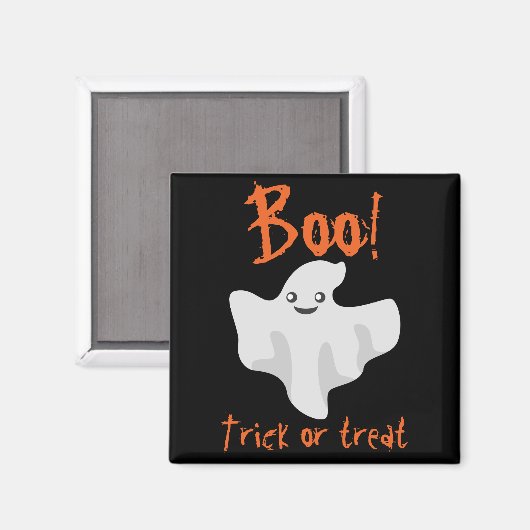 Halloween Ghost Boo! Trick oder Treat Magnet (Vorderseite/Rückseite)