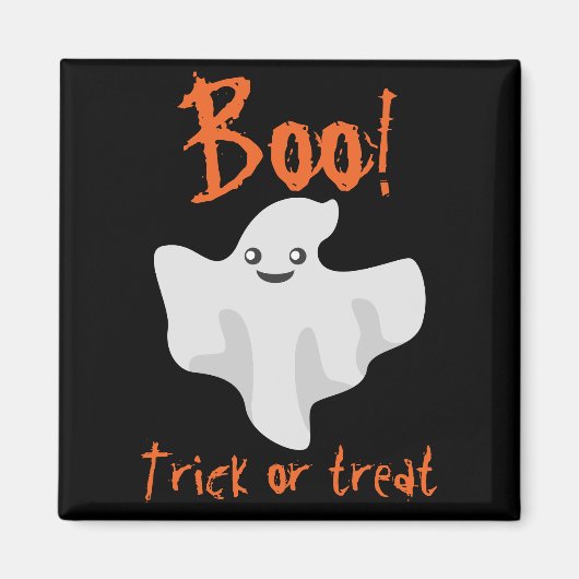 Halloween Ghost Boo! Trick oder Treat Magnet (Vorne)