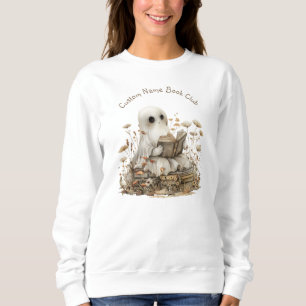 Halloween Ghost Book Lover, Custom Book Club Sweatshirt