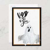 Halloween Ghost Boom für dich Niedlich Postkarte (Vorne/Hinten)