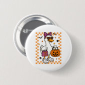 Halloween Ghost Bow Coquette Trick or Tree Button (Vorne & Hinten)