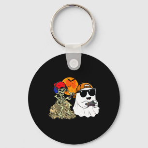 Halloween Ghost Boys Kids Gaming Beängstigend Skel Schlüsselanhänger