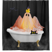 Halloween Ghost Bubble Bath Duschvorhang (Vorderseite)