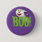 Halloween Ghost Button Button (Vorderseite)