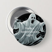 Halloween Ghost-Button Button (Vorne & Hinten)
