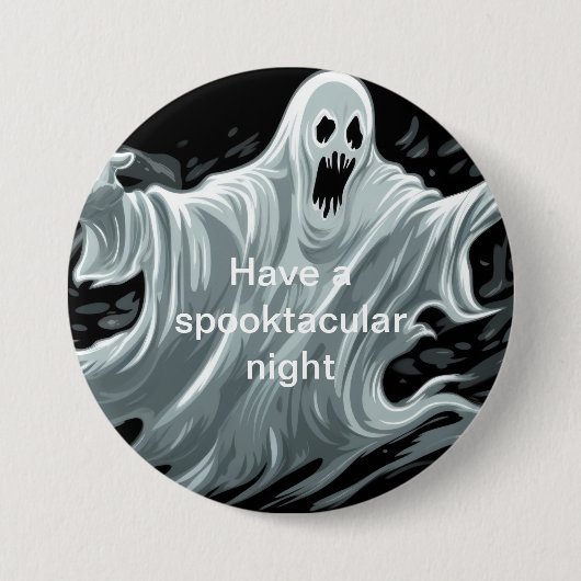 Halloween Ghost-Button Button (Vorderseite)