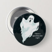 Halloween Ghost-Button Button (Vorne & Hinten)