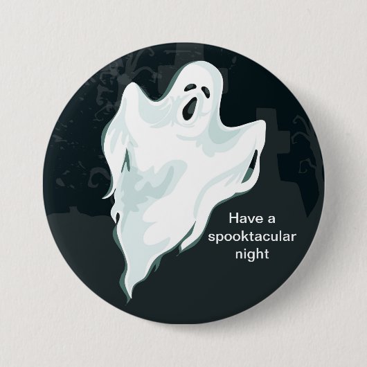 Halloween Ghost-Button Button (Vorderseite)