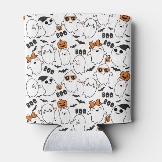 Halloween Ghost Can Cooler Dosenkühler (Rückseite)