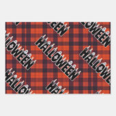 Halloween Ghost Candle Lettering Geschenkpapier Set (Vorderseite)