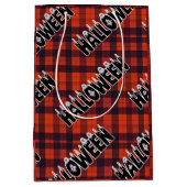 Halloween Ghost Candle Lettering Mittlere Geschenktüte (Vorderseite)