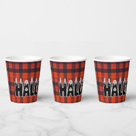 Halloween Ghost Candle Lettering Pappbecher