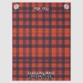 Halloween Ghost Candle Lettering Seidenpapier (Vorderseite)