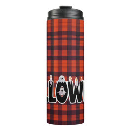 Halloween Ghost Candle Lettering Thermosbecher