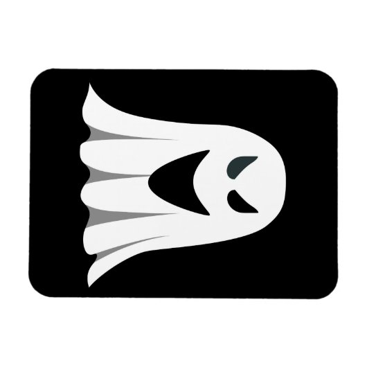 Halloween Ghost Cartoon Abbildung 02 Magnet (Horizontal)