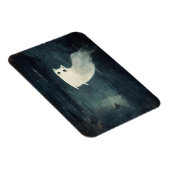 Halloween Ghost Cat Magnet (Rechte Seite)