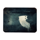 Halloween Ghost Cat Magnet (Horizontal)