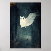 Halloween Ghost Cat Poster (Vorne)