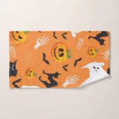 Halloween Ghost Cat Pumpkin Pattern Handtuch (Handtuch)