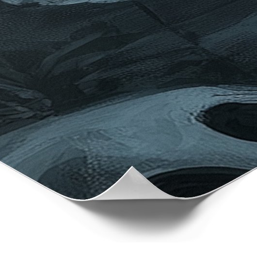 Halloween Ghost, Cat und Skuls Poster (Ecke)