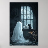 Halloween Ghost, Cat und Skuls Poster (Vorne)