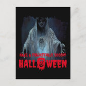 Halloween Ghost Catchy Phrases Postkarte (Vorderseite)