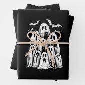 Halloween Ghost Cats Lover Fall Spooky Jahreszeit Geschenkpapier Set (Beispiel)