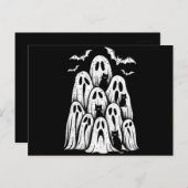 Halloween Ghost Cats Lover Fall Spooky Jahreszeit Postkarte (Vorne/Hinten)