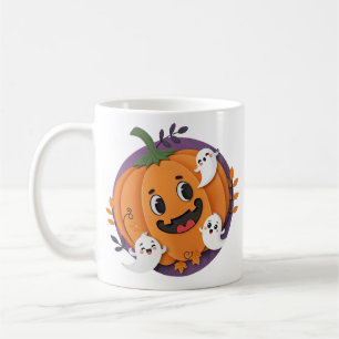 Halloween Ghost Chase Pumpkin Spooky Jahreszeit Kaffeetasse