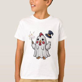 Halloween Ghost Chicken #8 Digitale Kunst T-Shirt