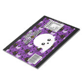 Halloween Ghost Chip Bag Wrappers Gastgeschenke Notizblock (angewinkelt)