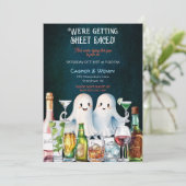 Halloween Ghost Cocktails Einladung (Stehend Vorderseite)